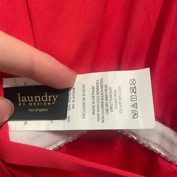 NWT Laundry by Design Pink One Piece Swimsuit - Picture 9 of 10